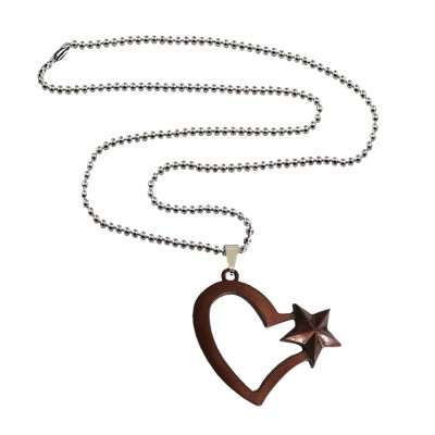 Open Heart Star Pendant By Menjewell